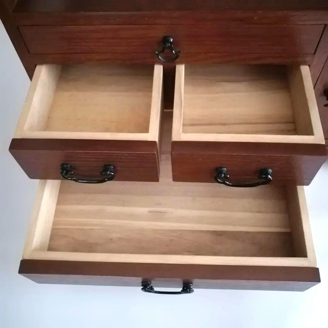 小茶箪笥 アンティーク 小物収納 電話台 昭和レトロ 和家具 和風キャビネット