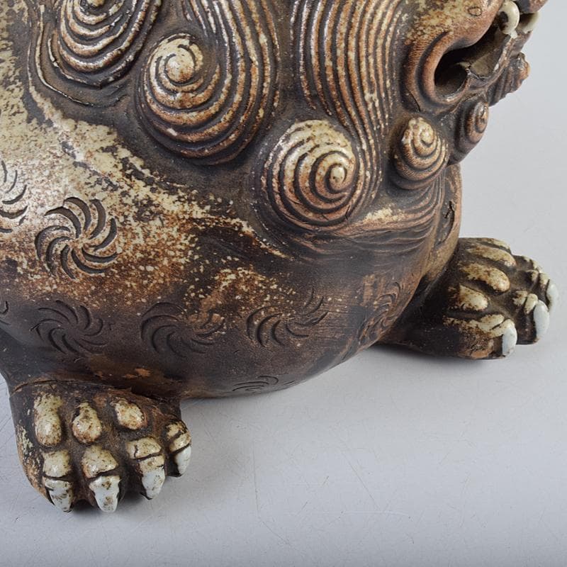 備前焼 古備前 獅子 置物 D R7072B