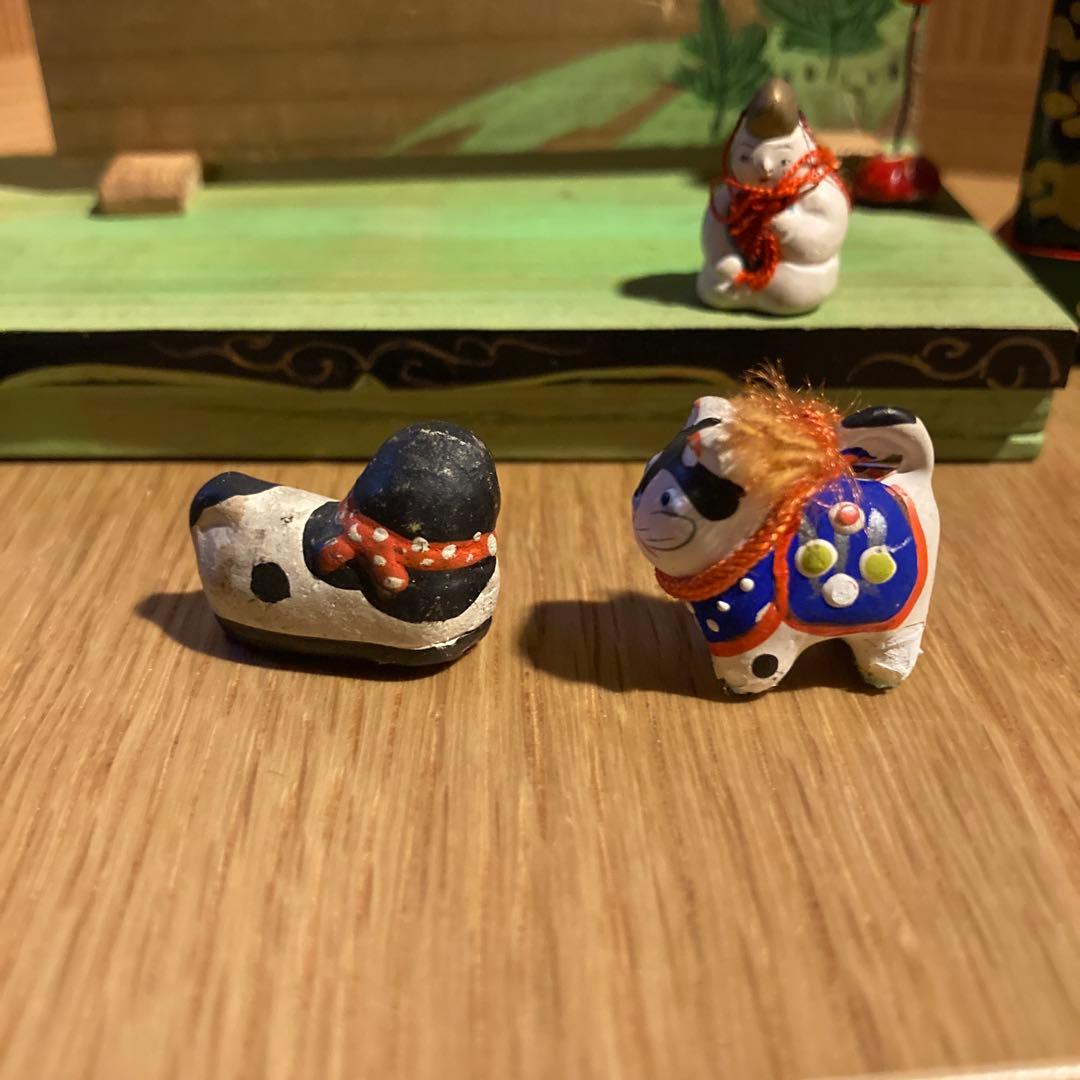 アンティークの小さな小さな雛人形セット、犬筥、雛道具 - メルカリ