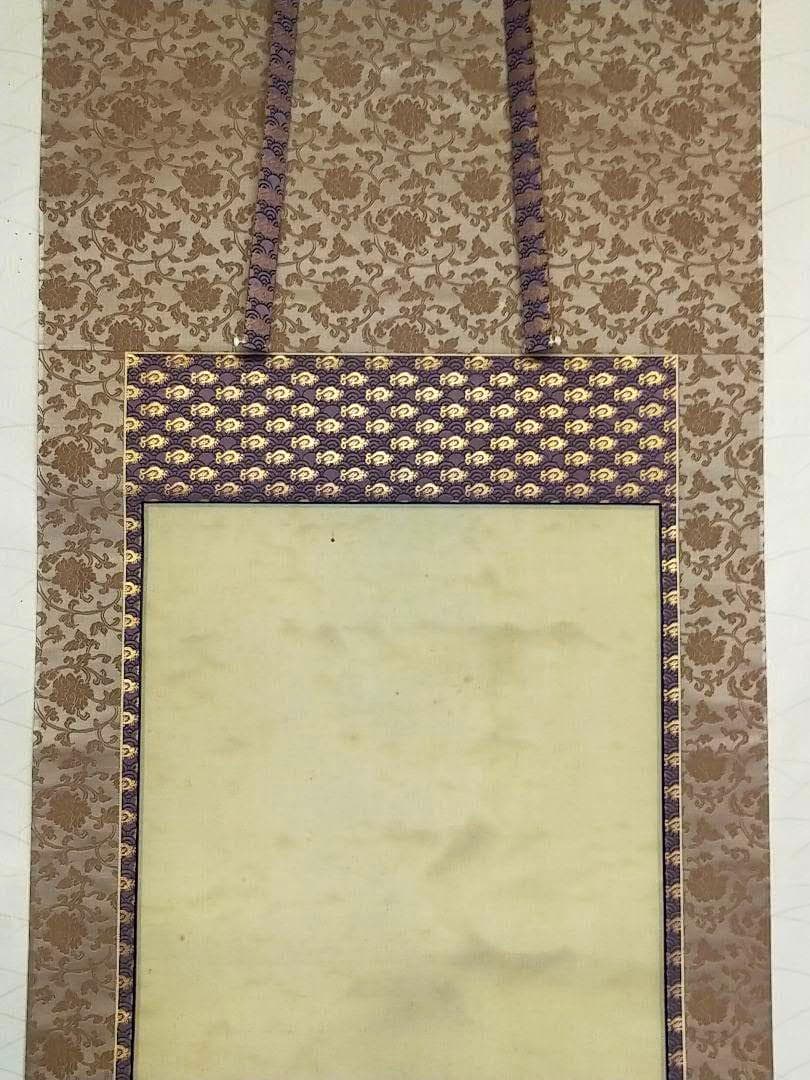 掛軸了見寺拾壱世肖像画桐箱付き掛け軸骨董品