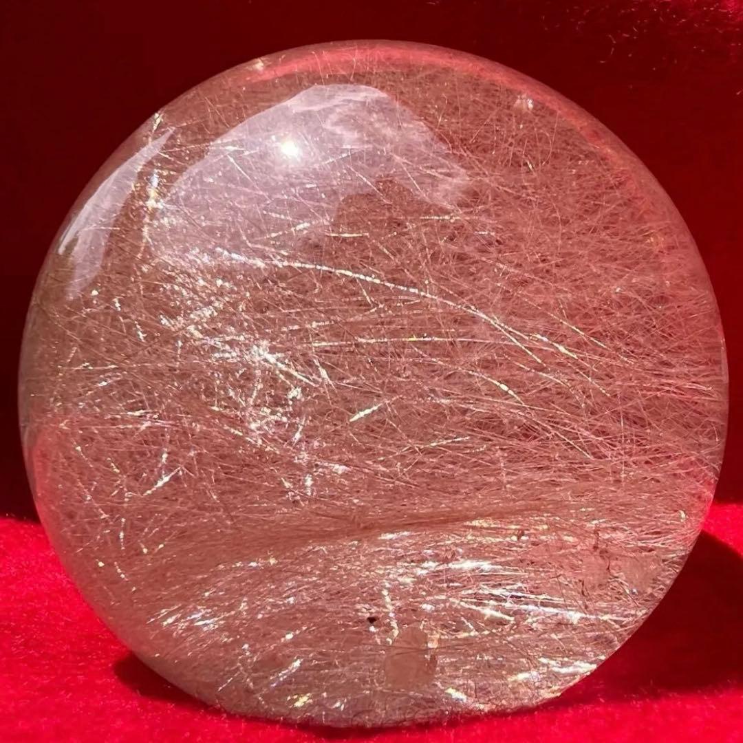 ☆激煌☆美宝珠☆極上別格品☆レインボー ルチル ゴールド シルバー 丸