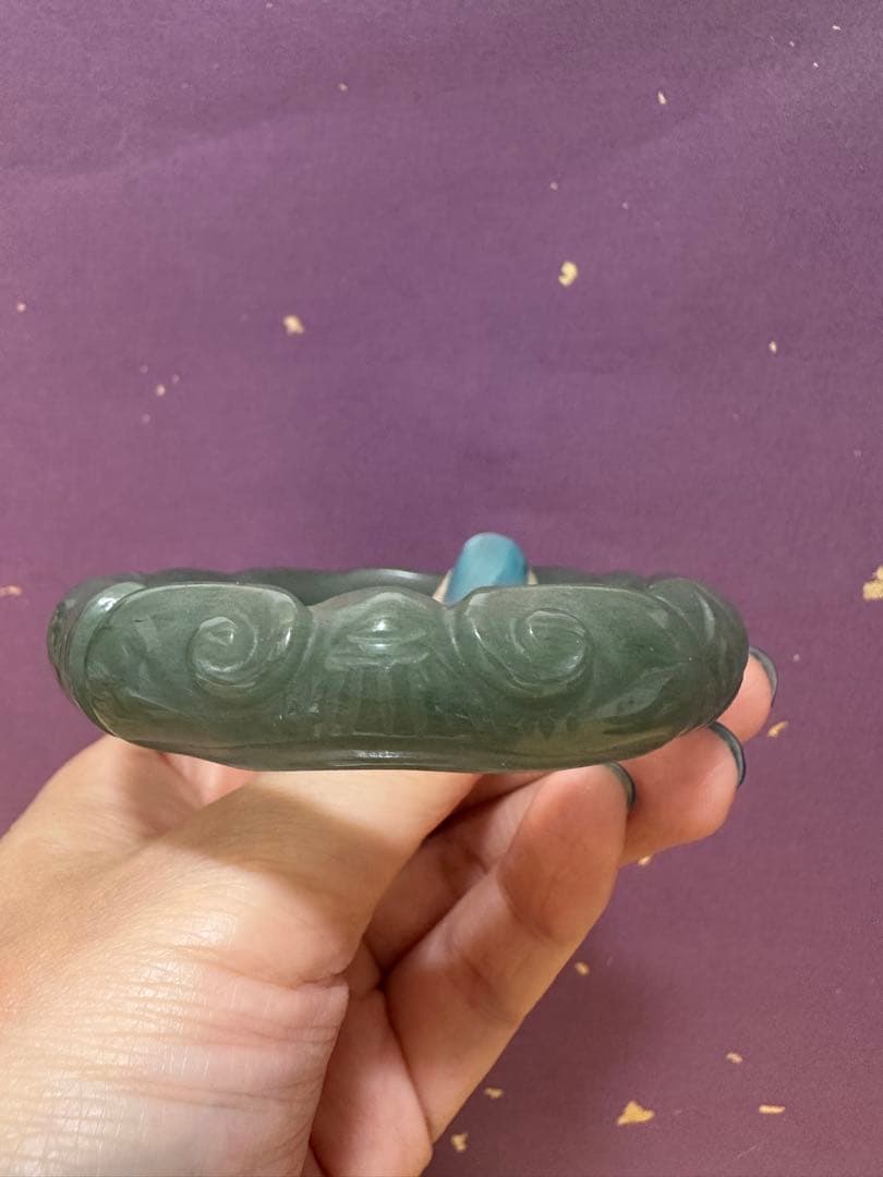 佘太翠バングル 竹節雲紋 シャー太翠バングル - メルカリ