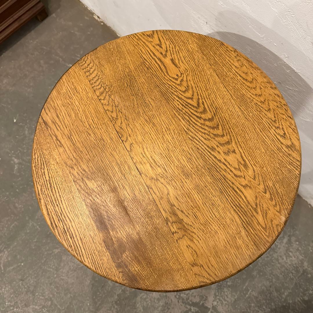 年末年始saleヴィンテージ　木製サイドテーブル　ラウンドテーブル