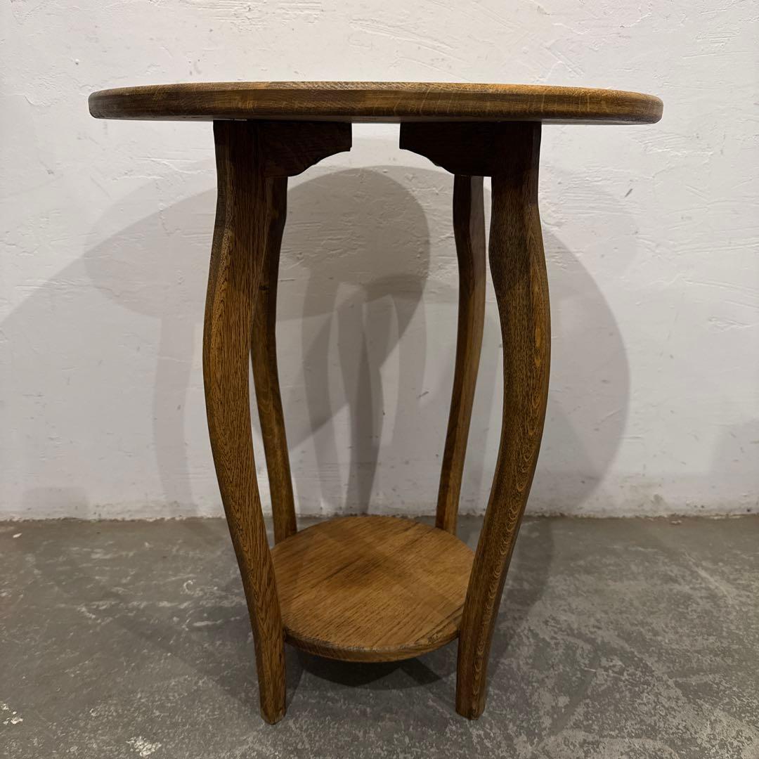 年末年始saleヴィンテージ　木製サイドテーブル　ラウンドテーブル