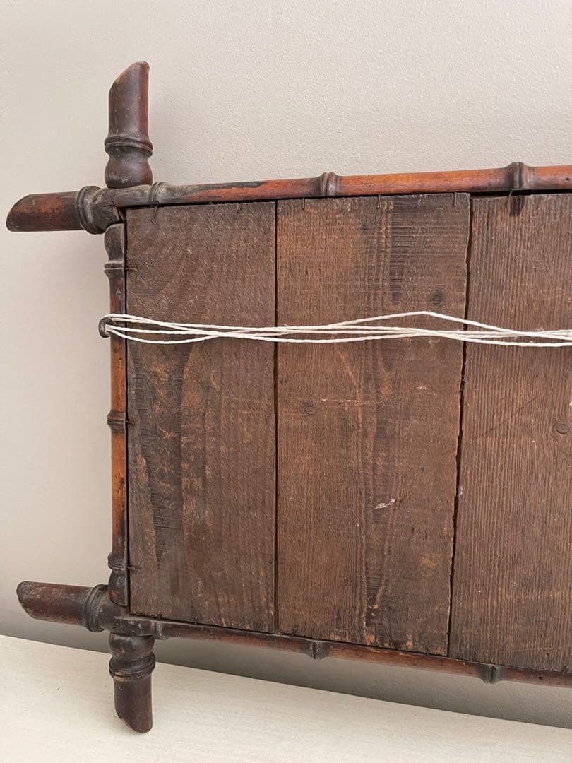 【え13】15 フランス　アンティーク　鏡　壁掛け