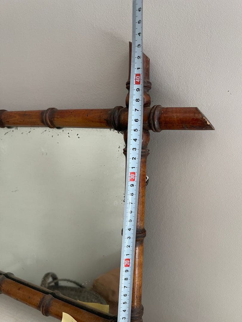 【え13】15 フランス　アンティーク　鏡　壁掛け