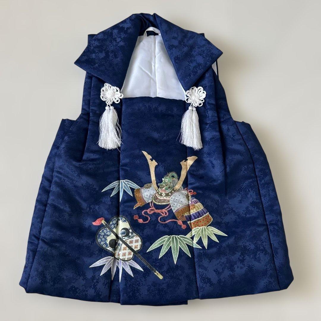 七五三用紺色着物フルセット　3歳児用