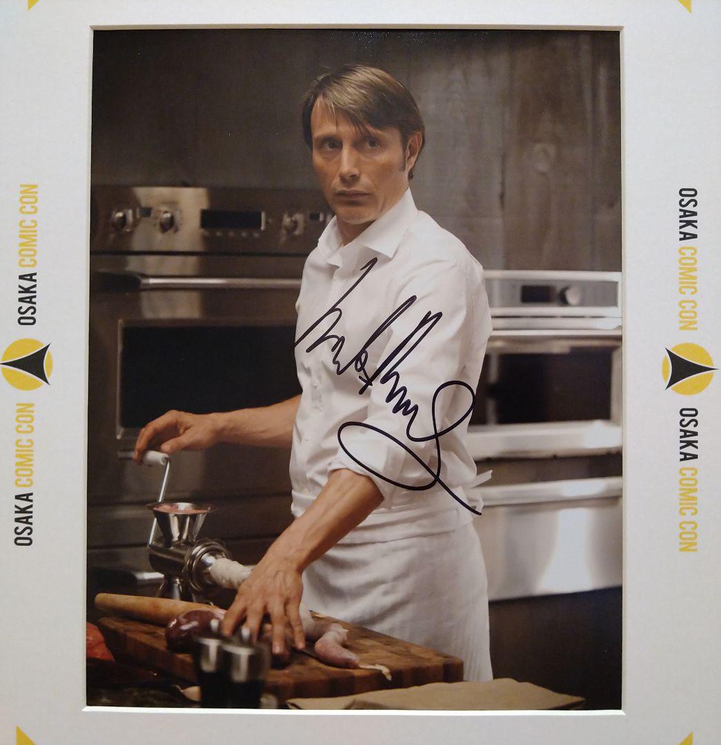 マッツ・ミケルセン 直筆サインポートレート＆直筆サイン色紙 大阪