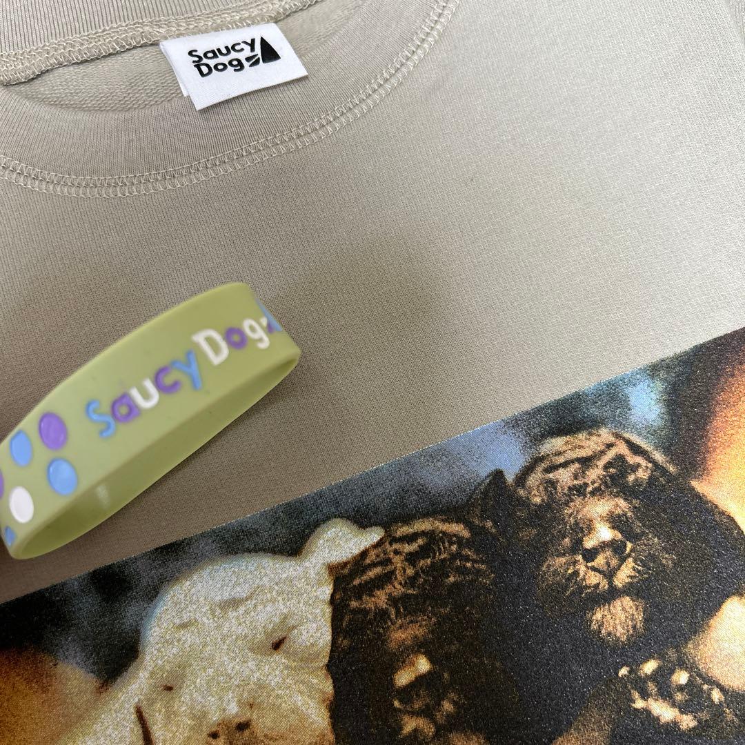 saucy dog サウシードッグ グッズ ロンT 長袖 ドット ラババン - メルカリ