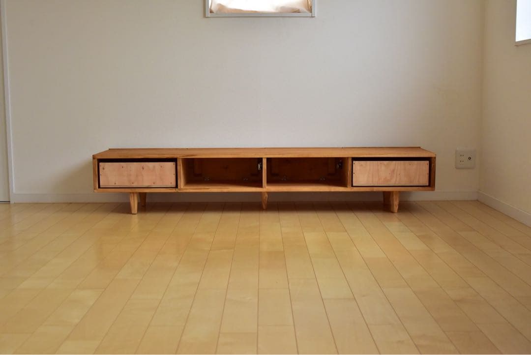 1台限定！直ぐ発送！】テレビボード 200㎝オーク色 TVボード　木脚　北欧風