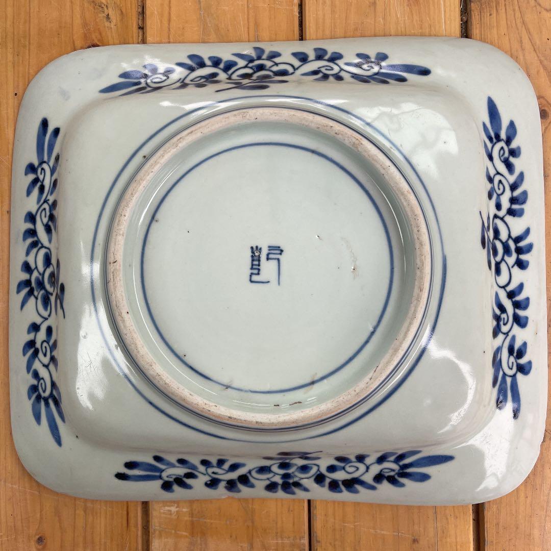 古伊万里 角皿 裏印 乾 - メルカリ
