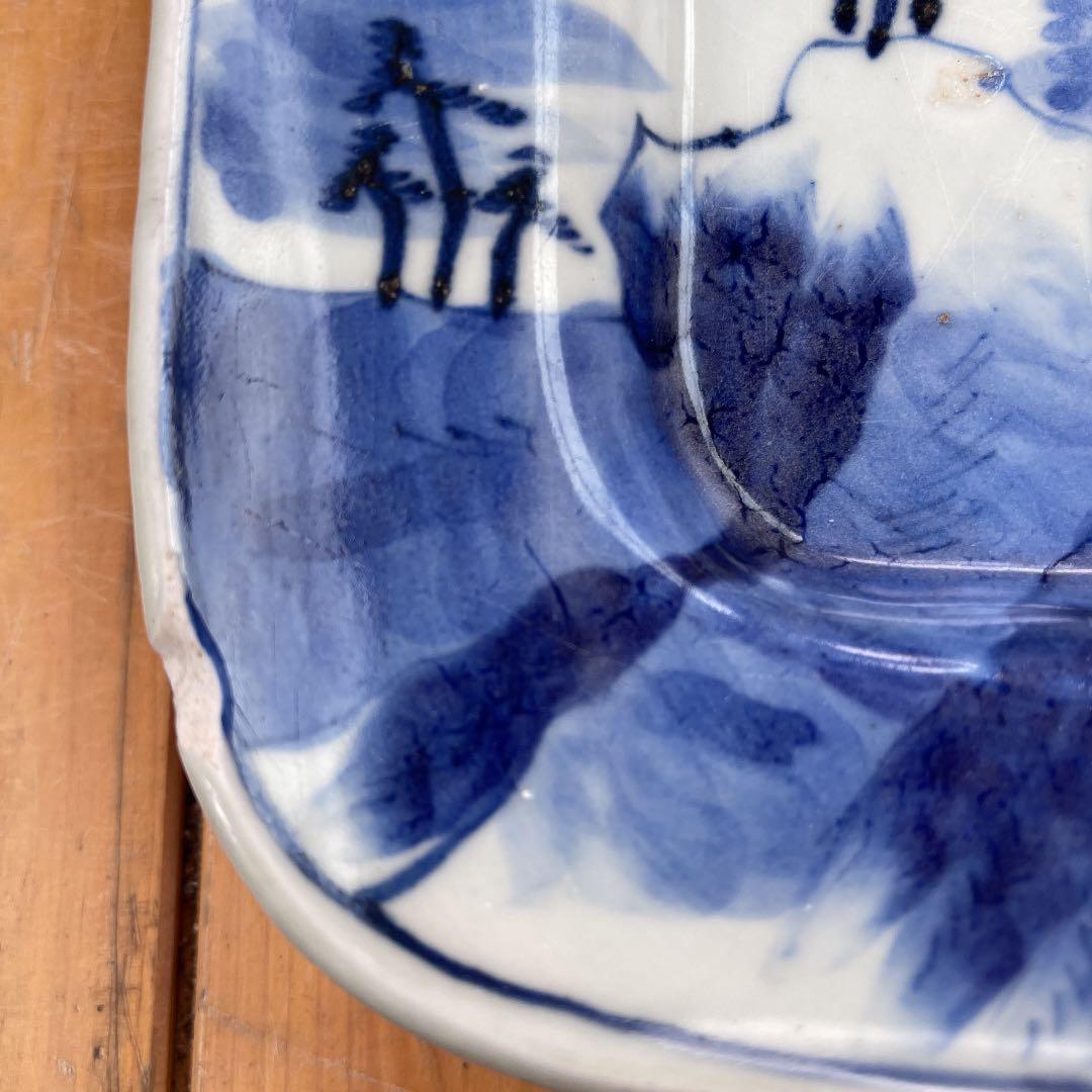 古伊万里 角皿 裏印 乾 - メルカリ