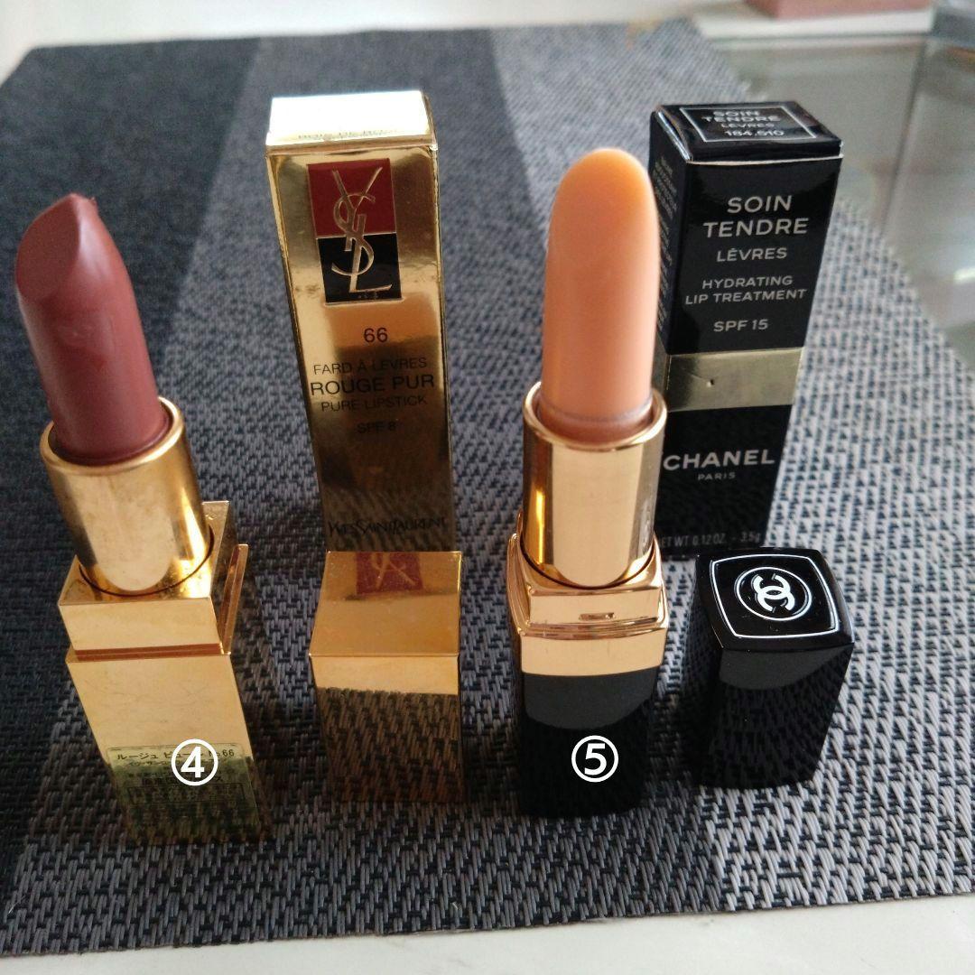 シャネル、イブサンローラン、ジバンシー等のコンパクト、香水、口紅などのセット売り