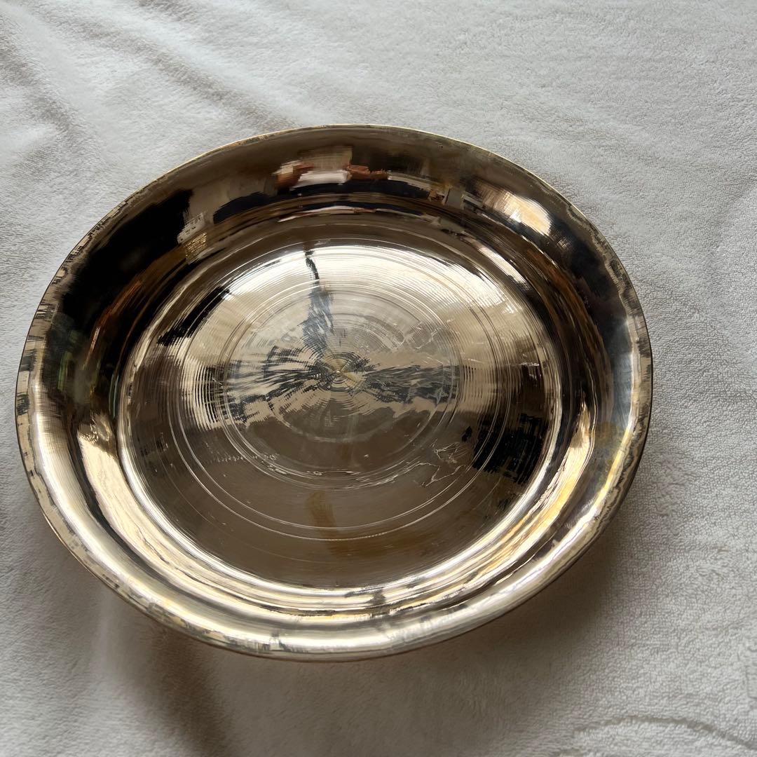 【ブロンズ プレート青銅 皿】ネパール産タカリ皿3枚セット 新品未使用