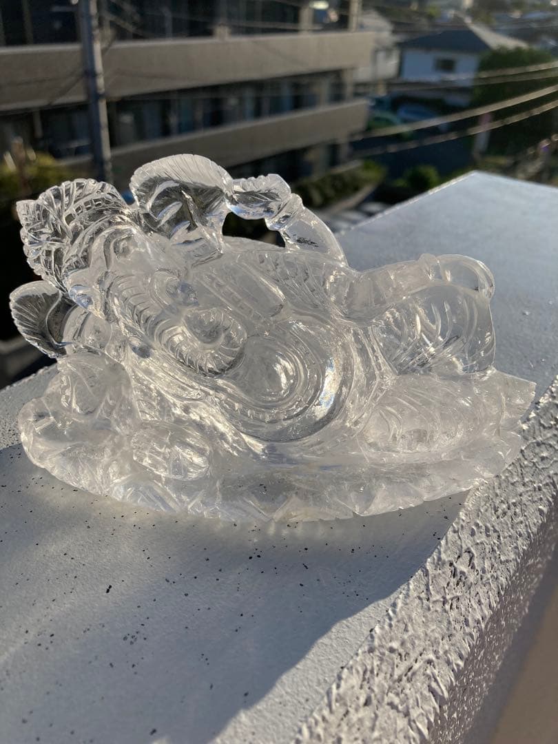 【最高品質】ヒマラヤ水晶ガネーシャ涅槃像　パワーストーン　天然石　インテリア