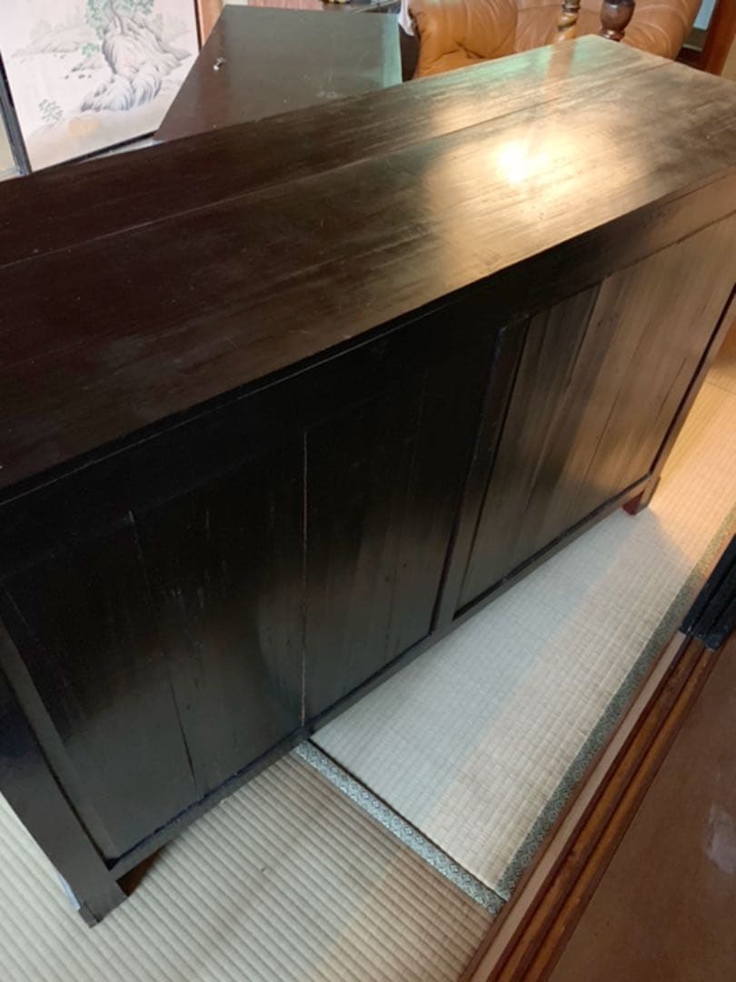 蔵出し アンティークキャビネット【大小セット】