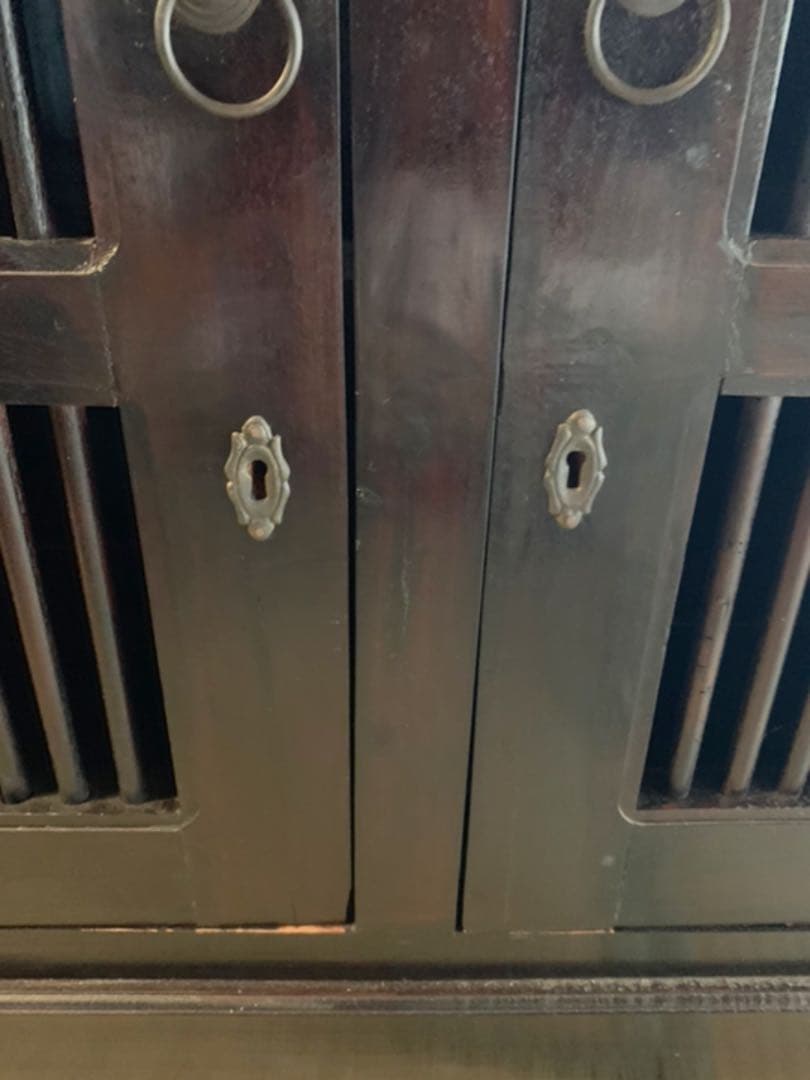 蔵出し アンティークキャビネット【大小セット】