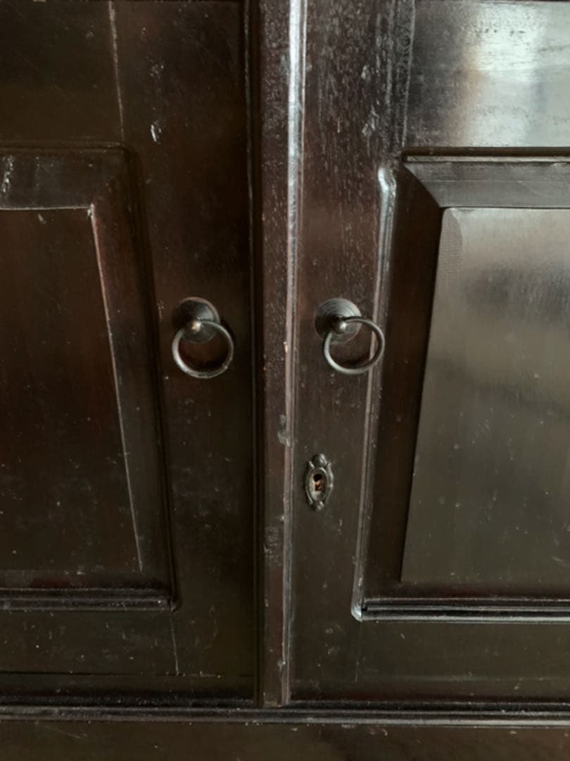 蔵出し アンティークキャビネット【大小セット】