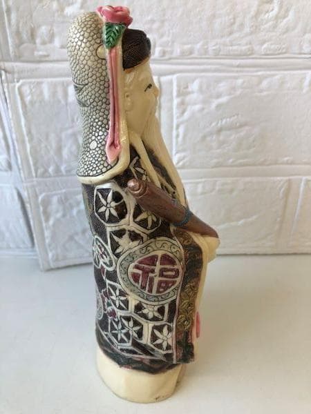 Y リユース 中国 置物 人物 アンティーク 人形 美術品 インテリア S