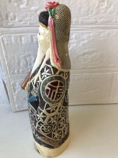 Y リユース 中国 置物 人物 アンティーク 人形 美術品 インテリア S