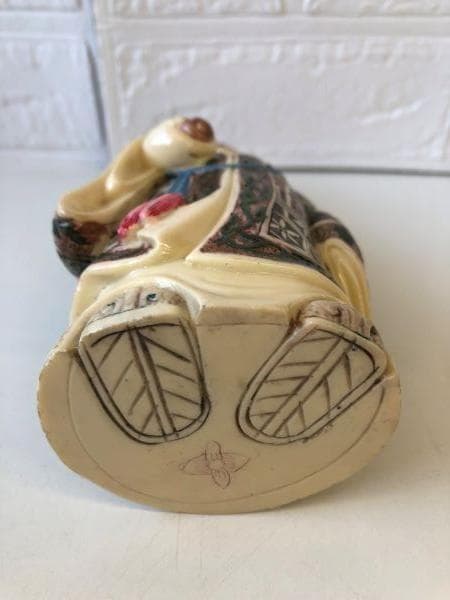 Y リユース 中国 置物 人物 アンティーク 人形 美術品 インテリア S