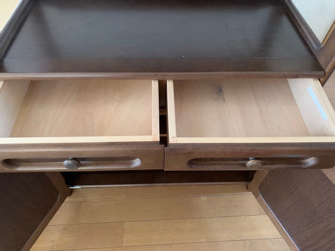 【yo-113】カリモク家具　karimoku ブラウン木製キャビネット