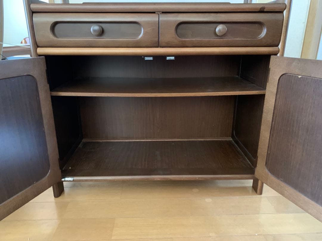 【yo-113】カリモク家具　karimoku ブラウン木製キャビネット