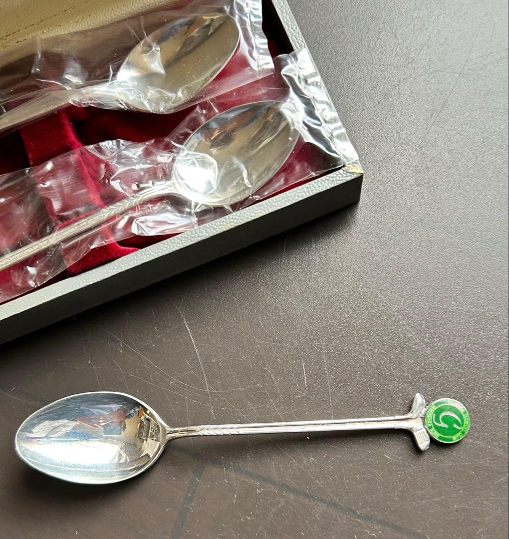 【未使用】ゴルフコンペ賞品カトラリー（スプーン3本）スターリングシルバー宮本商行