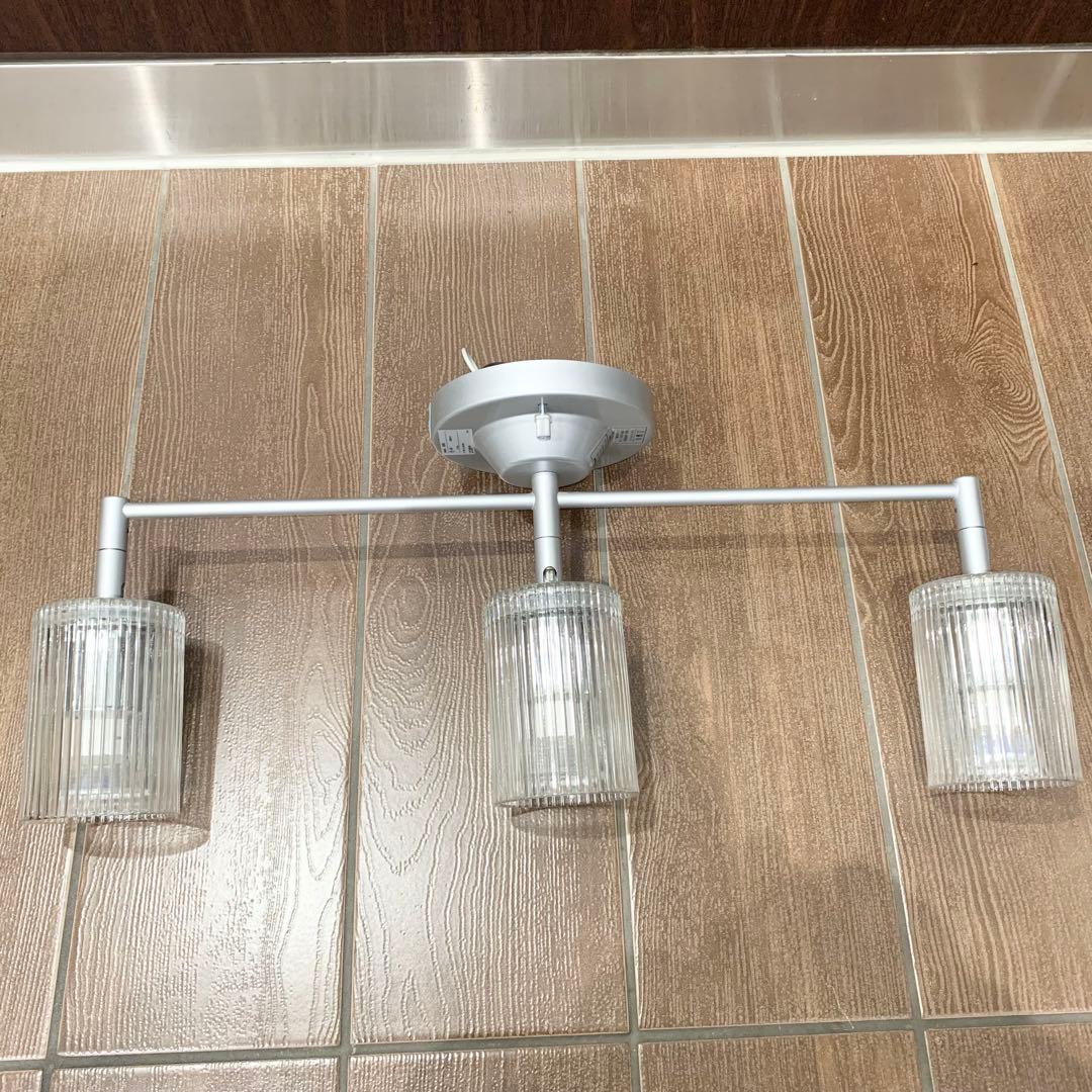 2点 ヤマギワ 3灯 スポットライト 照明 ペンダント ライト ガラス ランプ