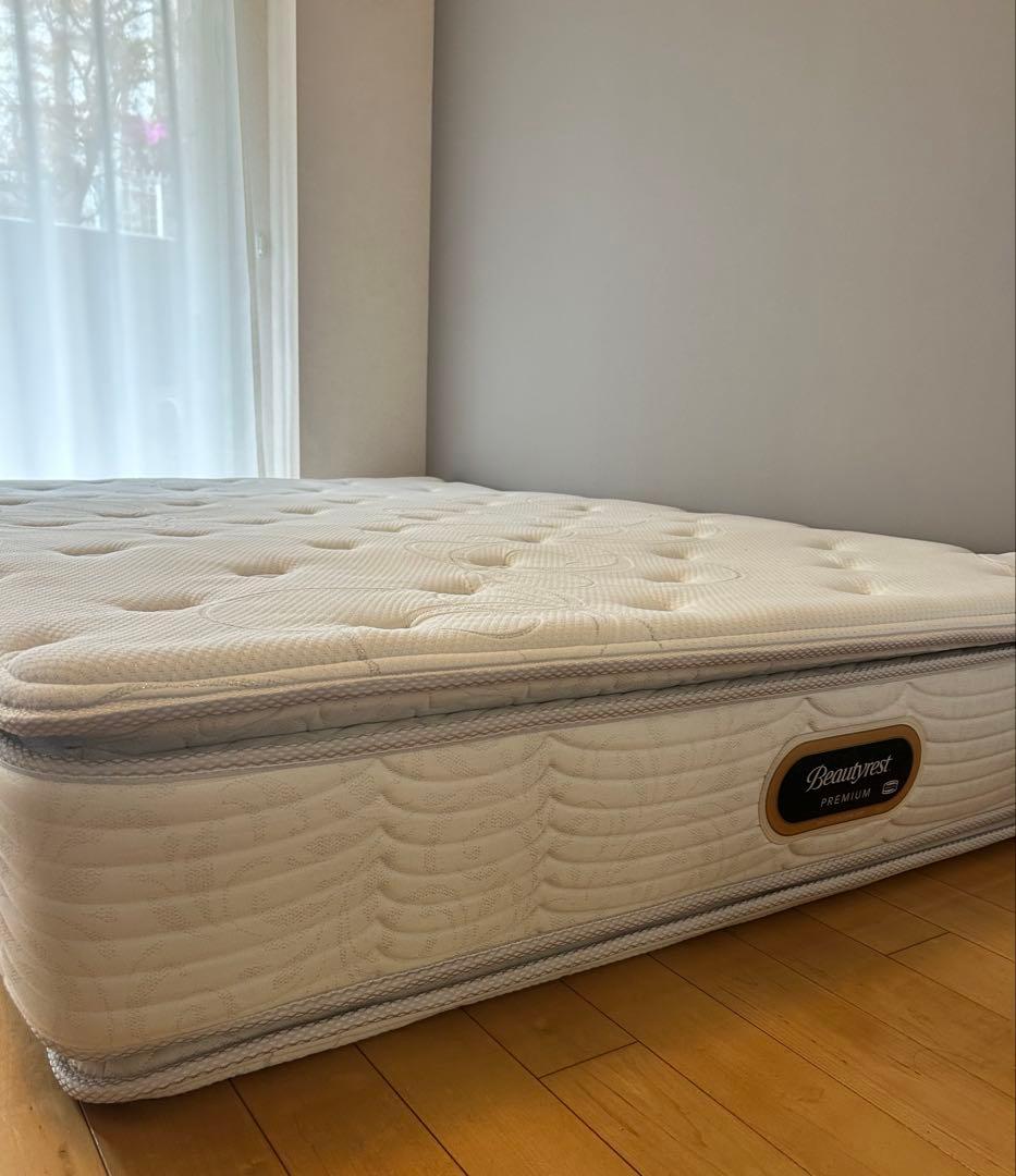 【極美品】シモンズ Beautyrest Premium ダブル　マットレス
