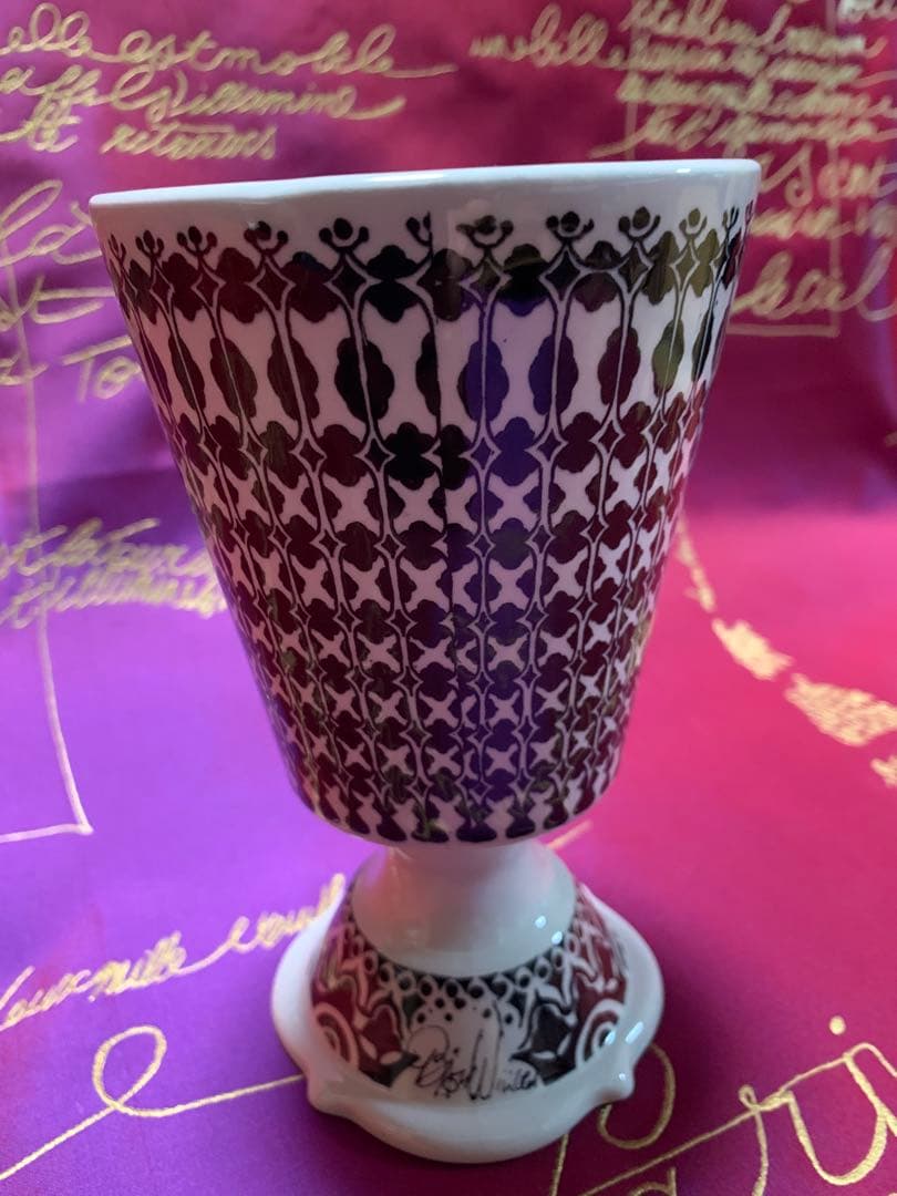 ビヨンヴィンブラッド　ニモール窯のビンテージのレアなコップ型花瓶！ペン立てにも！