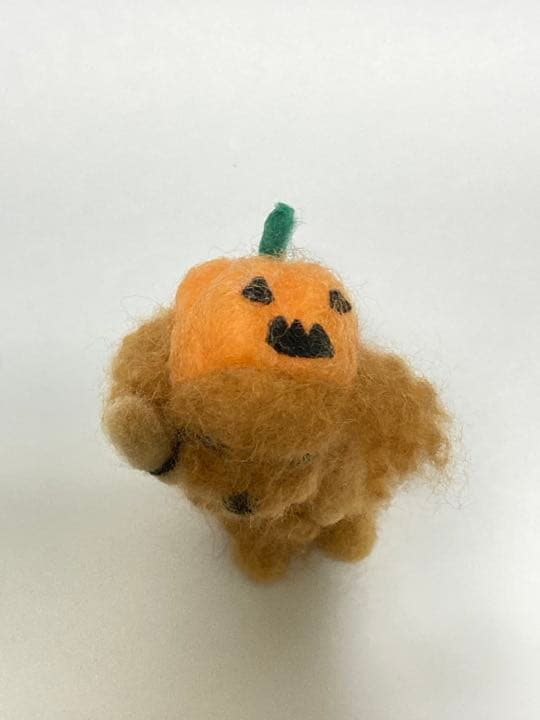 見本品 ハロウィーン 羊毛フェルトトイプードル トイプードル