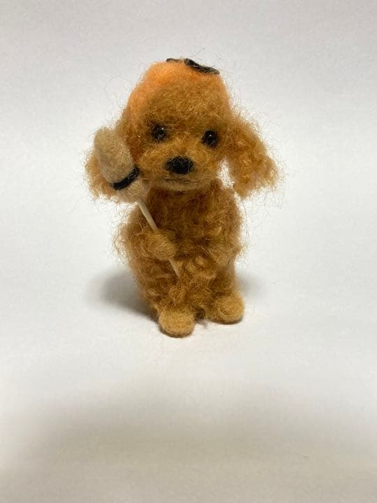 見本品 ハロウィーン 羊毛フェルトトイプードル トイプードル