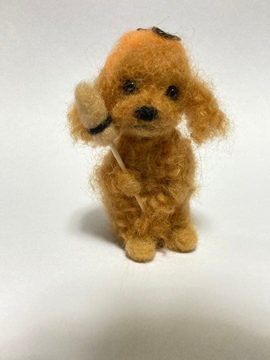 見本品 ハロウィーン 羊毛フェルトトイプードル トイプードル