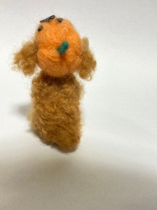 見本品 ハロウィーン 羊毛フェルトトイプードル トイプードル