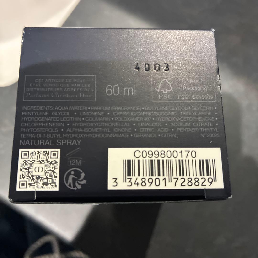 G*K様 Dior Sauvage Eau Forte 60ml ソヴァージュ