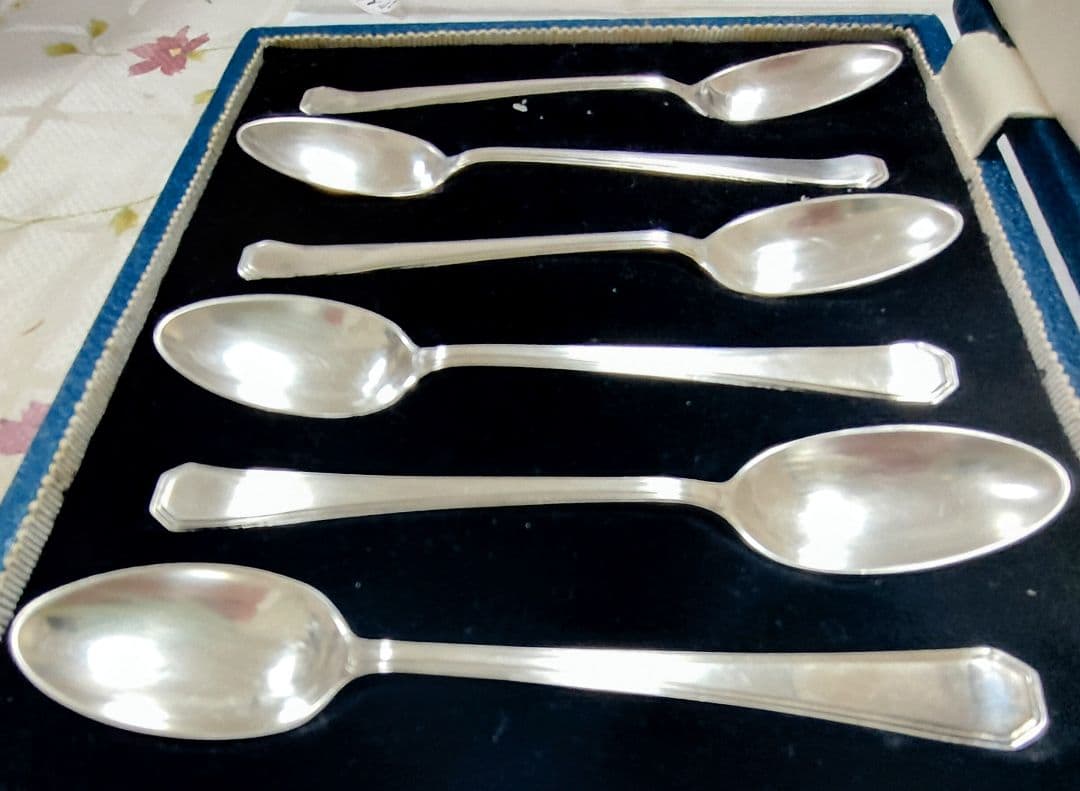 ●5393マッピン＆ウェッブ/イギリス製スターリングシルバー スプーンセット6本