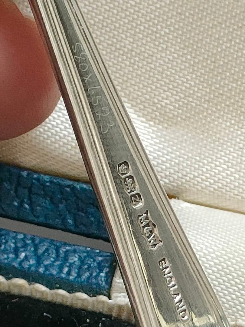 ●5393マッピン＆ウェッブ/イギリス製スターリングシルバー スプーンセット6本