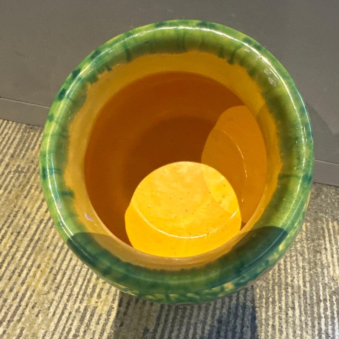 ❷70s ミッドセンチュリー フラワーベース 花瓶 ビンテージ FAT LAVA