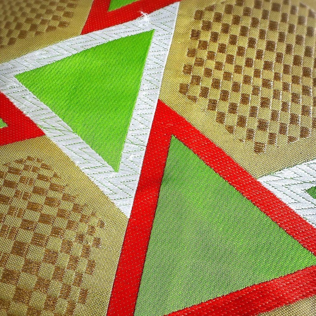 フルセット 七五三 7歳女の子長着＆長襦袢＆帯＆小物　赤　地紋　紗綾形　牡丹　桜