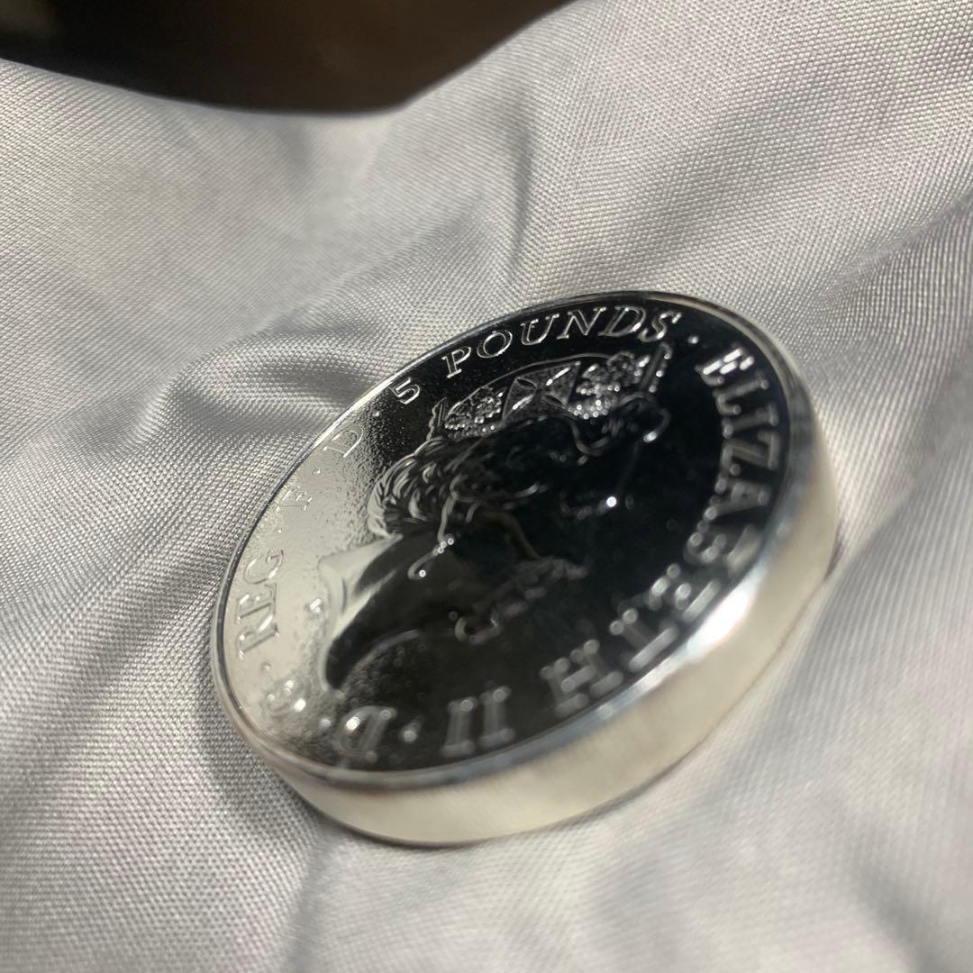 S5 純銀貨 2オンス クイーンズビースト　2016 ライオン・イングランド