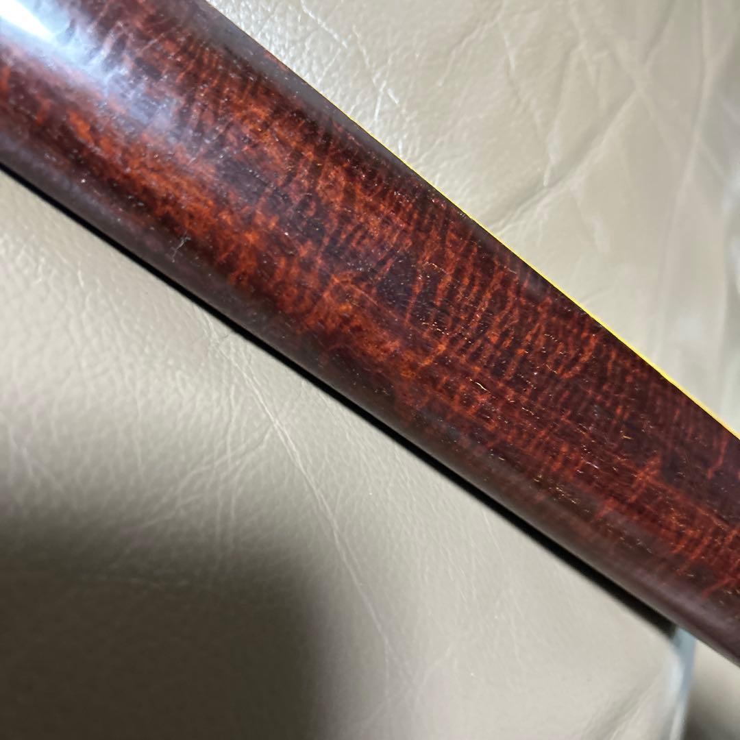 花柄の津軽三味線　太棹　紅木