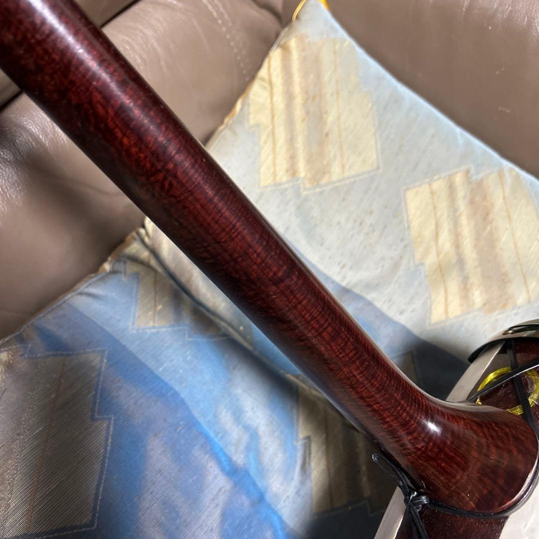 花柄の津軽三味線　太棹　紅木