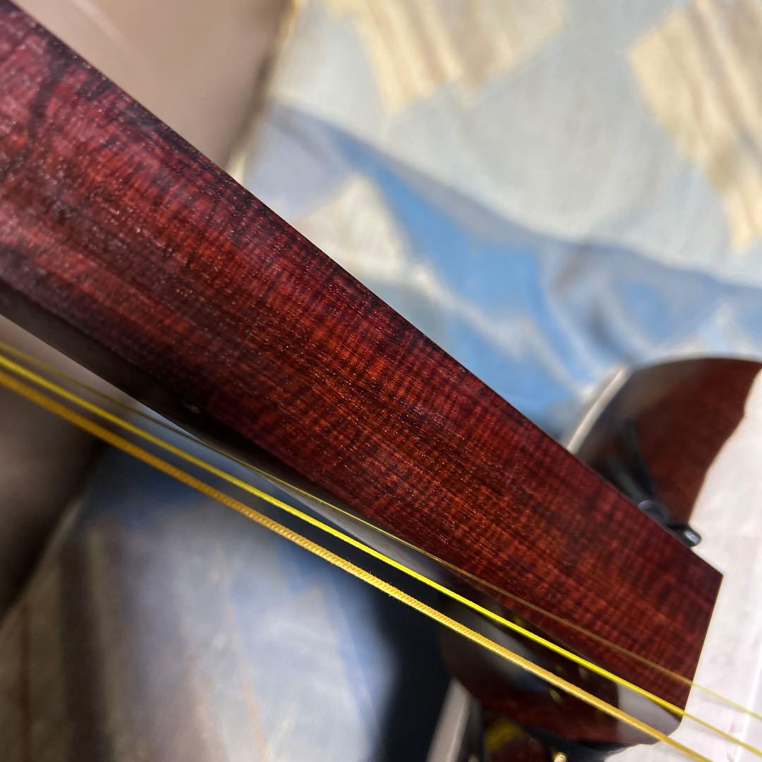 花柄の津軽三味線　太棹　紅木
