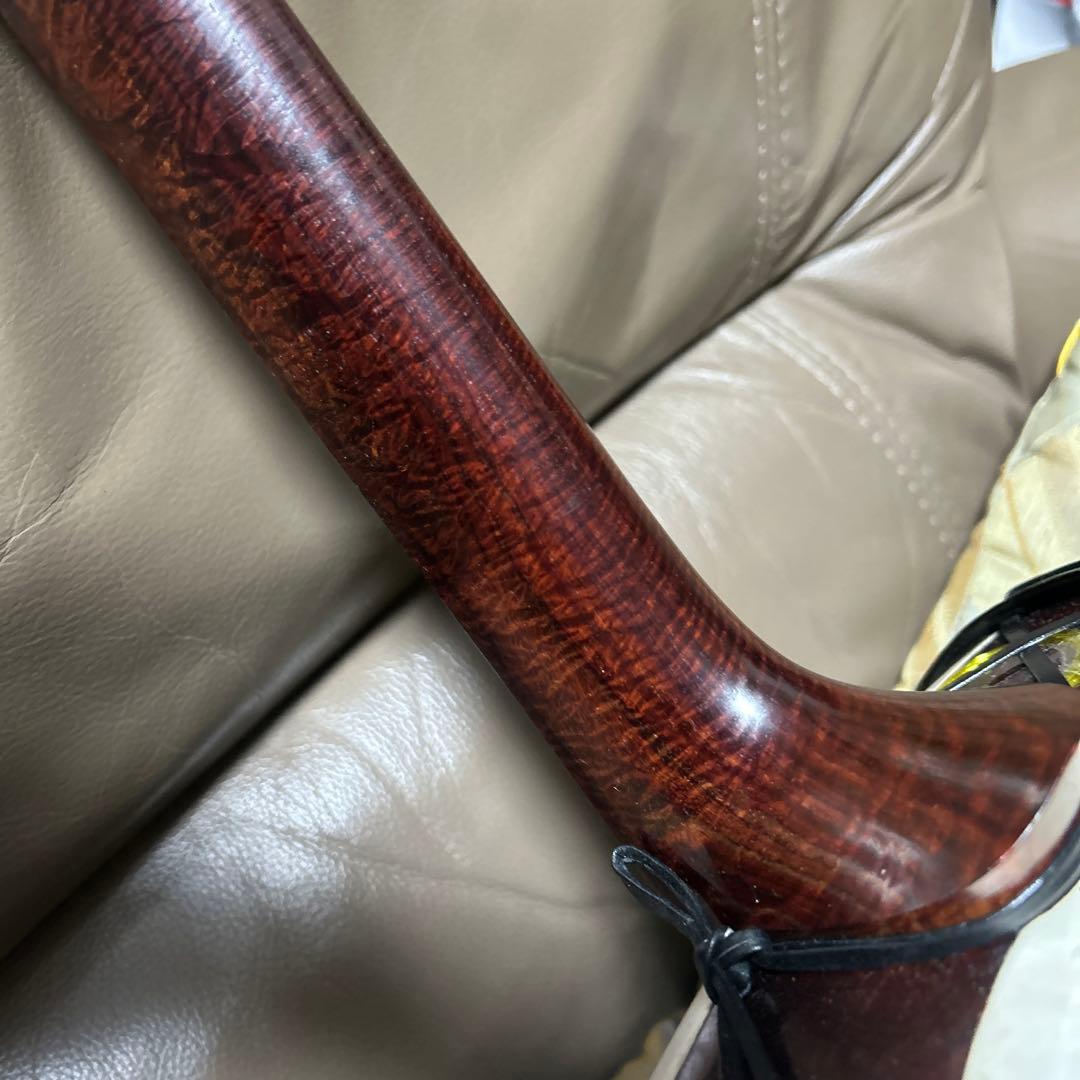 花柄の津軽三味線　太棹　紅木