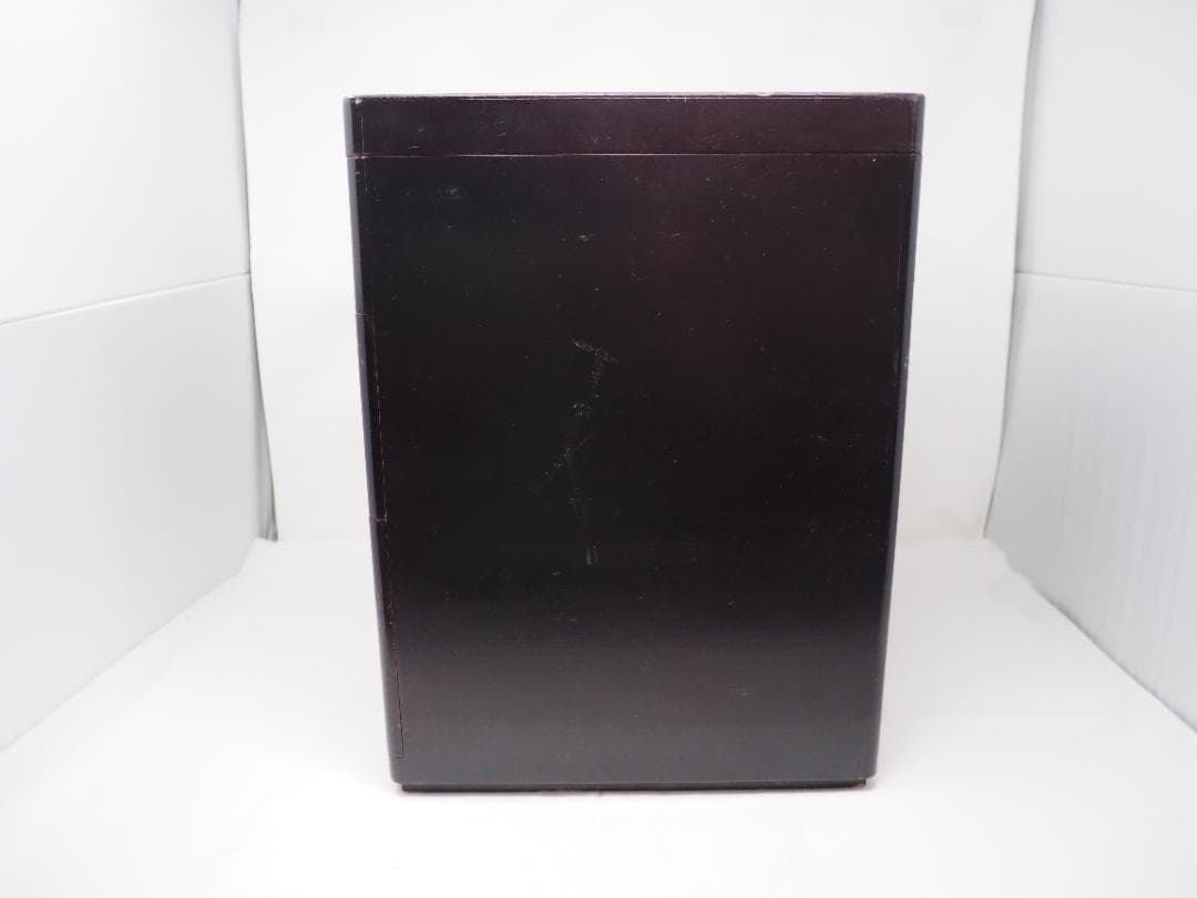 鏡台　鏡付き　引き出し　チェスト　小物入れ　黒漆