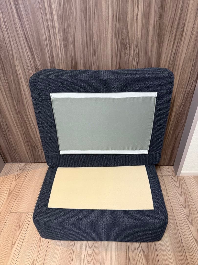 ダークブルー ファブリック オットマン　大幅値下げ中です❗️