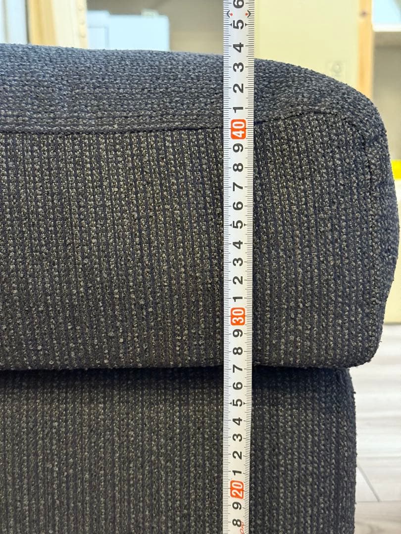 ダークブルー ファブリック オットマン　大幅値下げ中です❗️