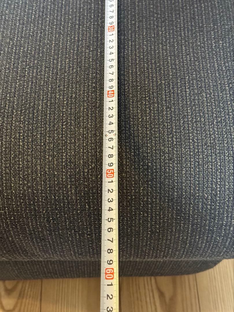 ダークブルー ファブリック オットマン　大幅値下げ中です❗️