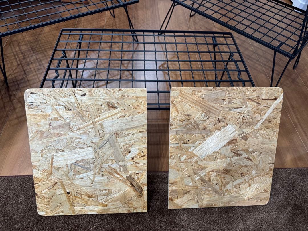 HIBARI フィールドラック4台セット　収納ケース＋天板2セット付き